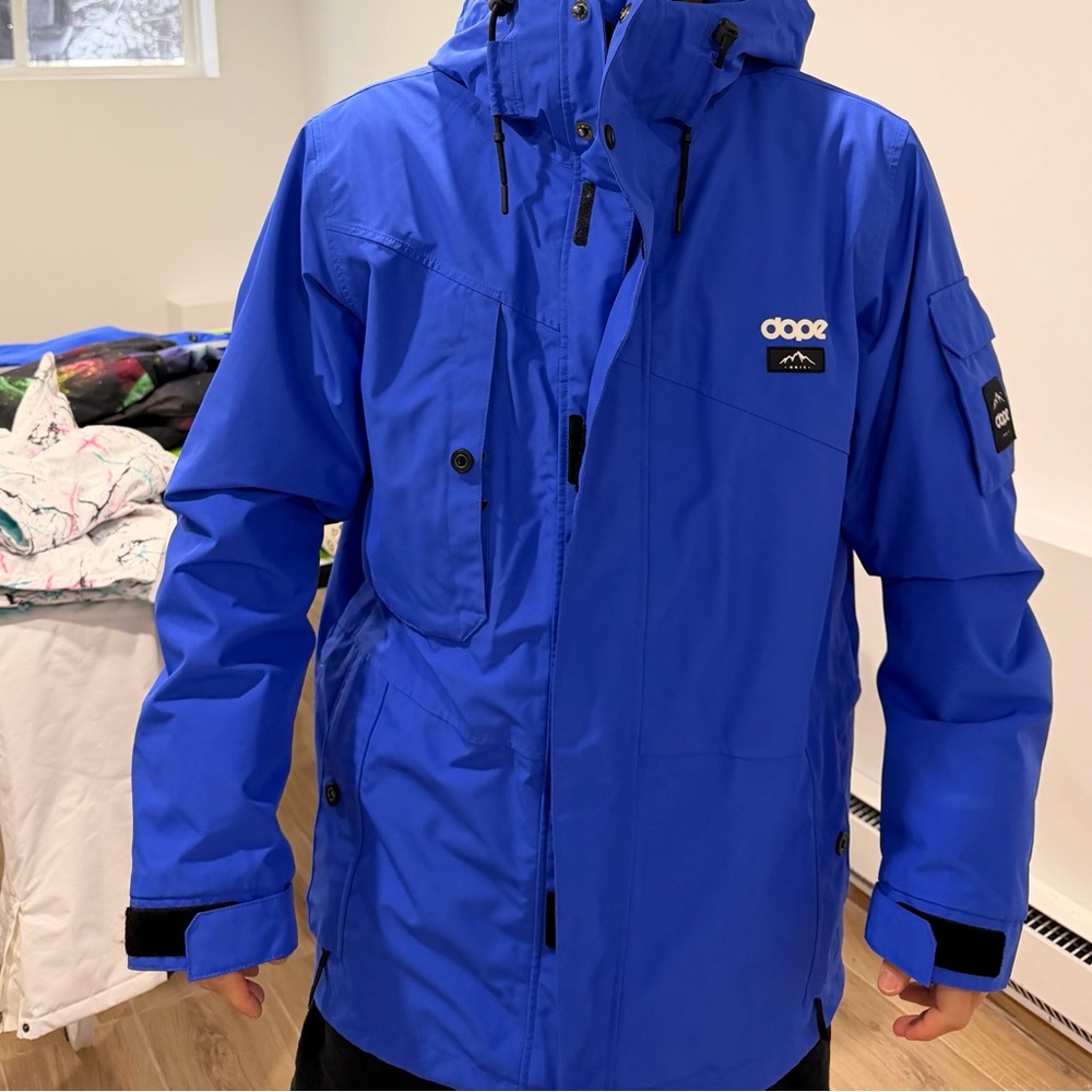 Dope Men's Blue Winter snowboarding Jacket